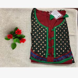 Maroon Embroidered Tunic