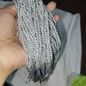 1 Dozen Of 3mm Size Silver Beads