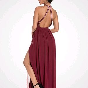 Burgundy Gown