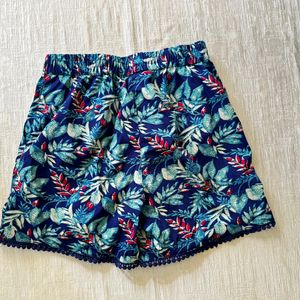 Ocean Blue Hawaiian Themed Shorts