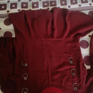 A Maroon Colored Top