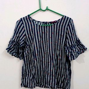 Navy Blue Summee Top