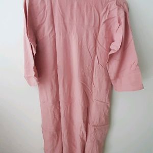 Pure Cotton Light Pink Kurta