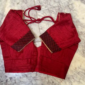 Stitched Red Blouse -1