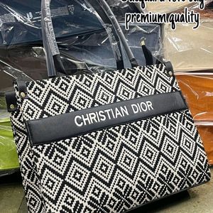 PREMIUM QUALITY JACQUARDS DIOR TOTE BAG