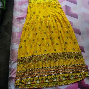 Mustard Colour Gown