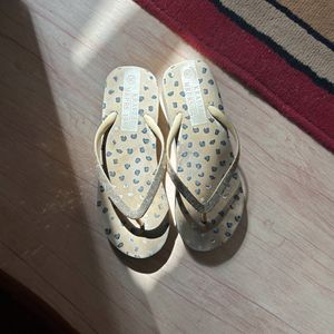 Gold Shimmery Slippers