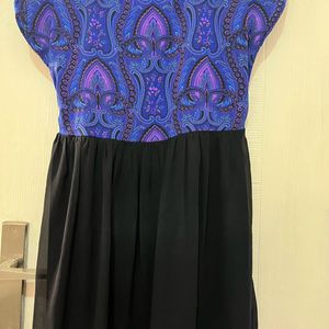 Brand New anouk Dress In Blue Black