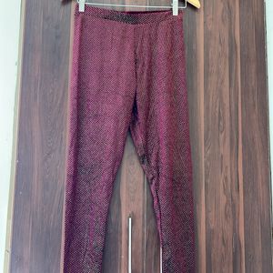 Burgundy Leggings