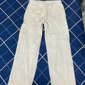 White Cargo Pants