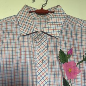 Hand Painted Checked Shirt