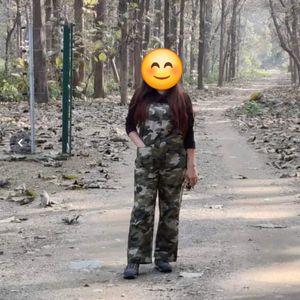 Camouflage Stylish Dungaree For Women