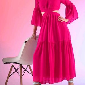 Pink Long Maxi Dress