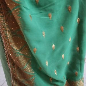 Green Colour Saree