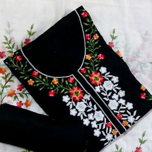 Soft Cotton Embroidery Suit