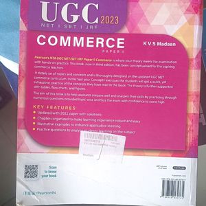 UGC NET/SET/JRF Paper 2 Commerce Kvs Madan Book