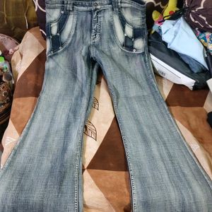 Bootcut Double Shade Jeans For Women