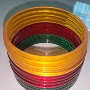 Plastic Bangles 3 Colour 2 Pack