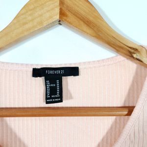 Peach Casual Fitted Top (Women's)