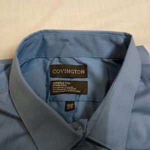 Covington Blue Classic Fit Men's Shirt (New)