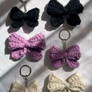 Crochet Bow Keychain(Any 2)