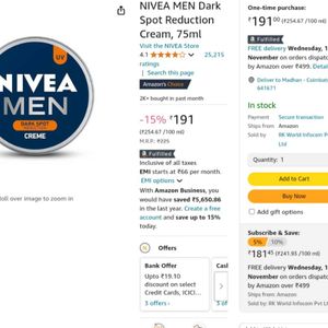 Nivea MEN Dark Spot Reduction Creme