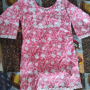 Pink Short Kurti