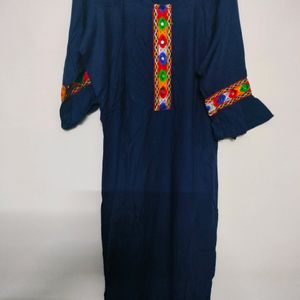 Navy Blue Kurti