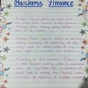 Source Of Business Finance Accountancy Project