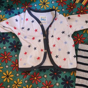 2 Pc Combo Set Top Shirt Pant Unisex 0-6 Months