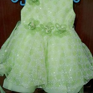 Triple Flared Princess Frock For Baby Girl