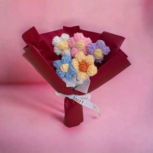 Mini Crochet Flower Bouquet