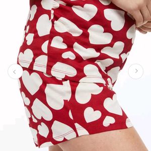 H&M MAMA Heart Prints Patterned pyjamas Top ONLY