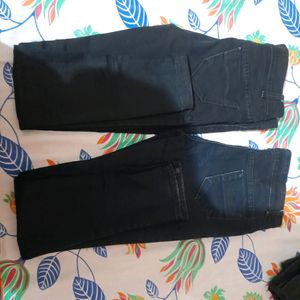 2  Almost New Black  Jeans