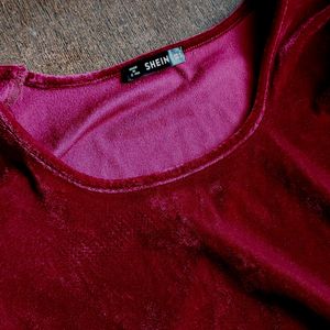 Shein Velvet Top