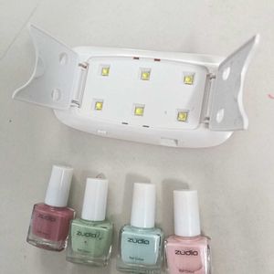 UV LED NAIL LAMP + 4 Zudio Nal Paint.