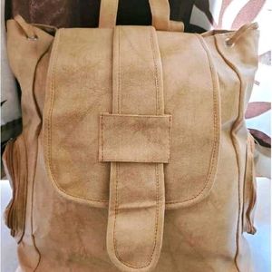 Beige Backpack 🎒