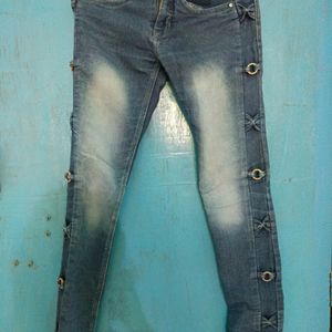 Blue Denim Jeans For Girls