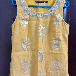 Beautiful haldi color party kurta for sale!!