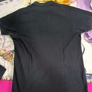 Set Of 2 Polo Neck Black Tshirt