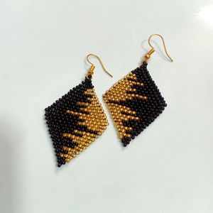 Black Earrings (Handmade)