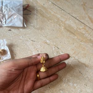 Beautiful Lakshmi Necklace And Jumka Earrings