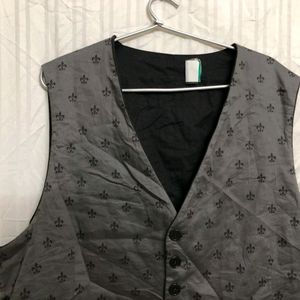 John Varvatos Grey Waistcoat