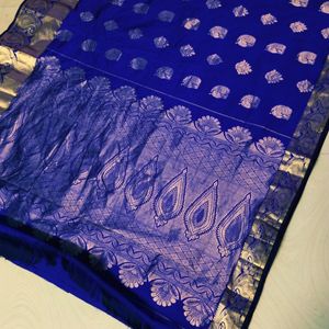 Blue Colour Uppada Pattu Saree