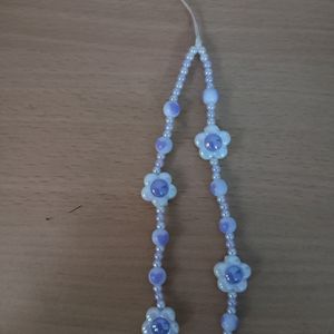 Phone Charm With Pearls And Flowers🌸