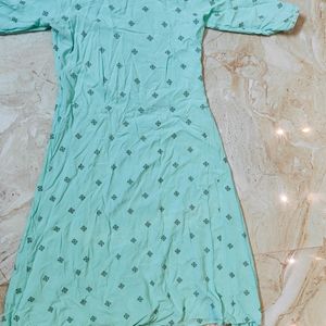 Sea Green A-line Kurti