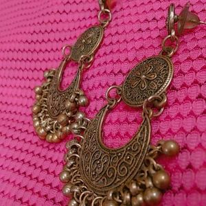 Oxidised Tribal Chandbali Earring