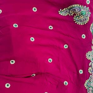 Hand Work Saree With Blouse Piece