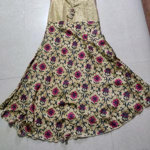 Sleeveless Anarkali Style Dress