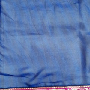 Dark Blue Designer Saree with Blouse